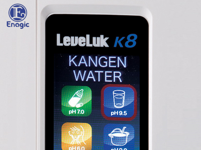 Máy lọc nước K8 hiển thị màn hình điều khiển LCD rõ nét